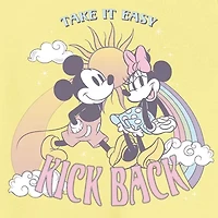 Little & Big Kid Girls Round Neck Short Sleeve Regular Fit Mickey Mouse Graphic T-Shirt