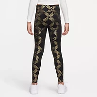 Nike Dri-Fit One Big Kid Girls Quick Dry Knit Active Slim Full Length Leggings