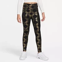 Nike Dri-Fit One Big Kid Girls Quick Dry Knit Active Slim Full Length Leggings