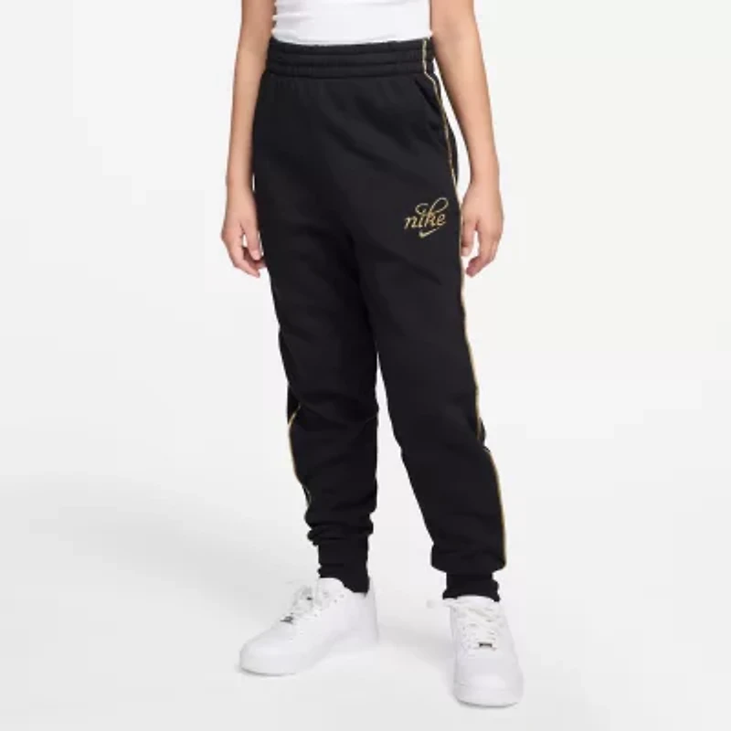 Nike Club Big Kid Girls Cuffed Regular Fit Fleece Jogger Pant