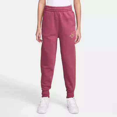 Nike Club Big Kid Girls Cuffed Regular Fit Fleece Jogger Pant