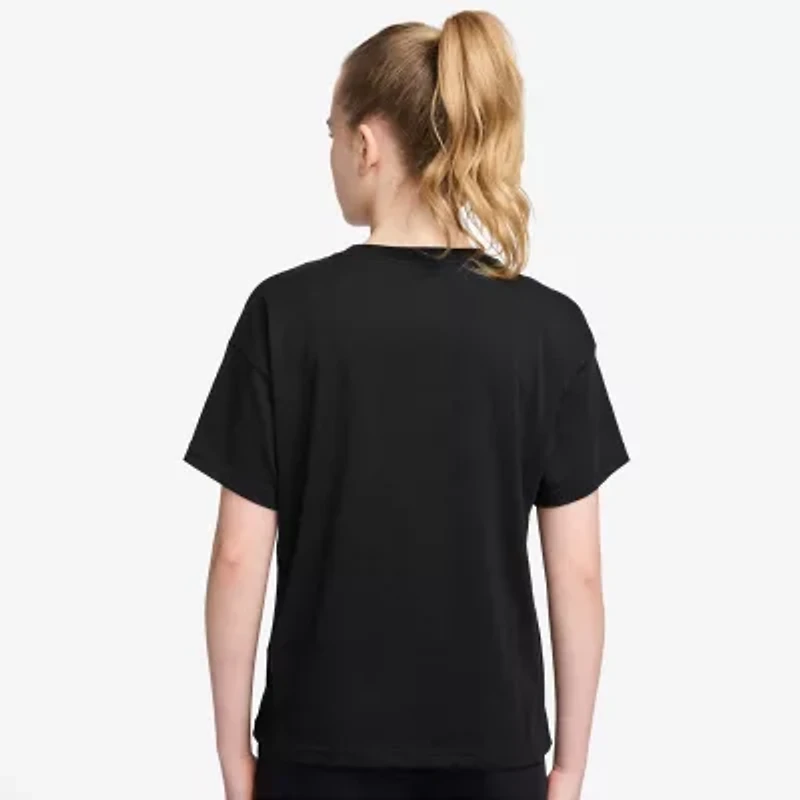 Nike Big Kid Girls Crew Neck Short Sleeve Regular Fit Graphic T-Shirt