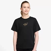 Nike Big Kid Girls Crew Neck Short Sleeve Regular Fit Graphic T-Shirt