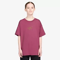 Nike Big Kid Girls Crew Neck Short Sleeve Regular Fit Graphic T-Shirt