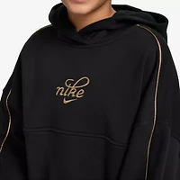 Nike Club Big Kid Girls Long Sleeve Fleece Active Hoodie