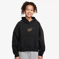 Nike Club Big Kid Girls Long Sleeve Fleece Active Hoodie