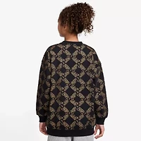 Nike Club Big Kid Girls Crew Neck Fleece Long Sleeve Sweatshirt