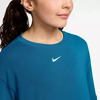 Nike Dri-Fit One Big Kid Girls Crew Neck Short Sleeve Regular Fit Graphic T-Shirt