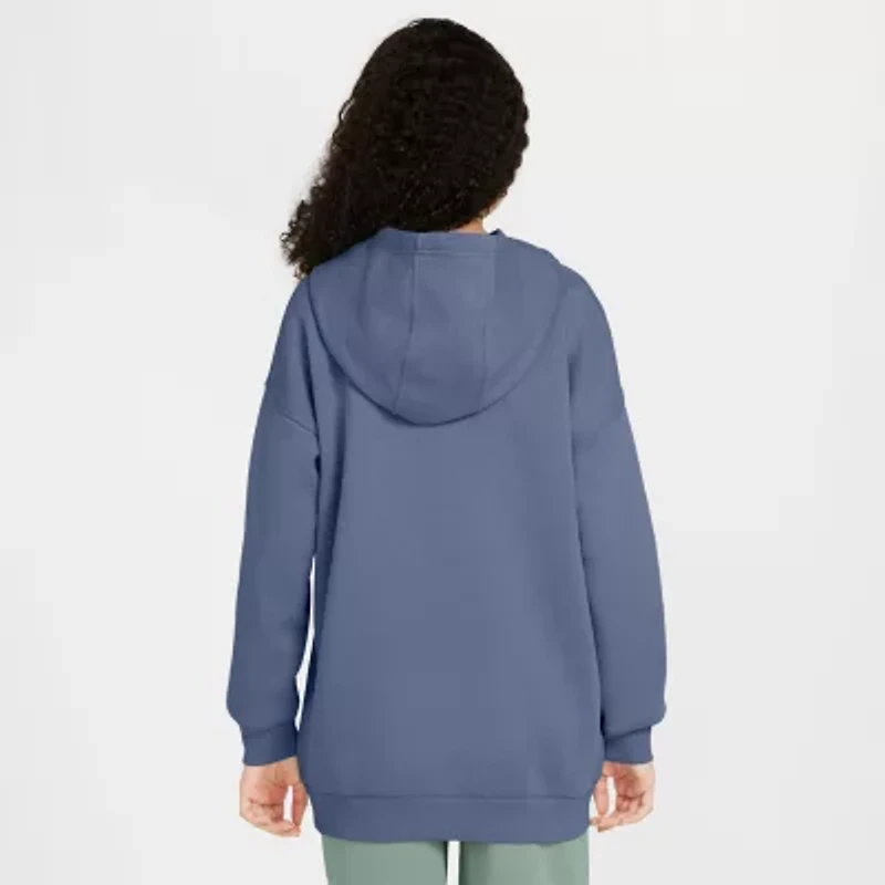 Nike Club Big Kid Girls Long Sleeve Fleece Active Hoodie