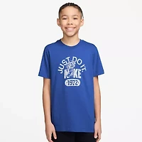 Nike Club Big Kid Unisex Crew Neck Short Sleeve Regular Fit Graphic T-Shirt