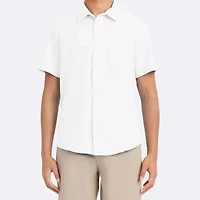 IZOD Mens Short Sleeve Button-Down Shirt