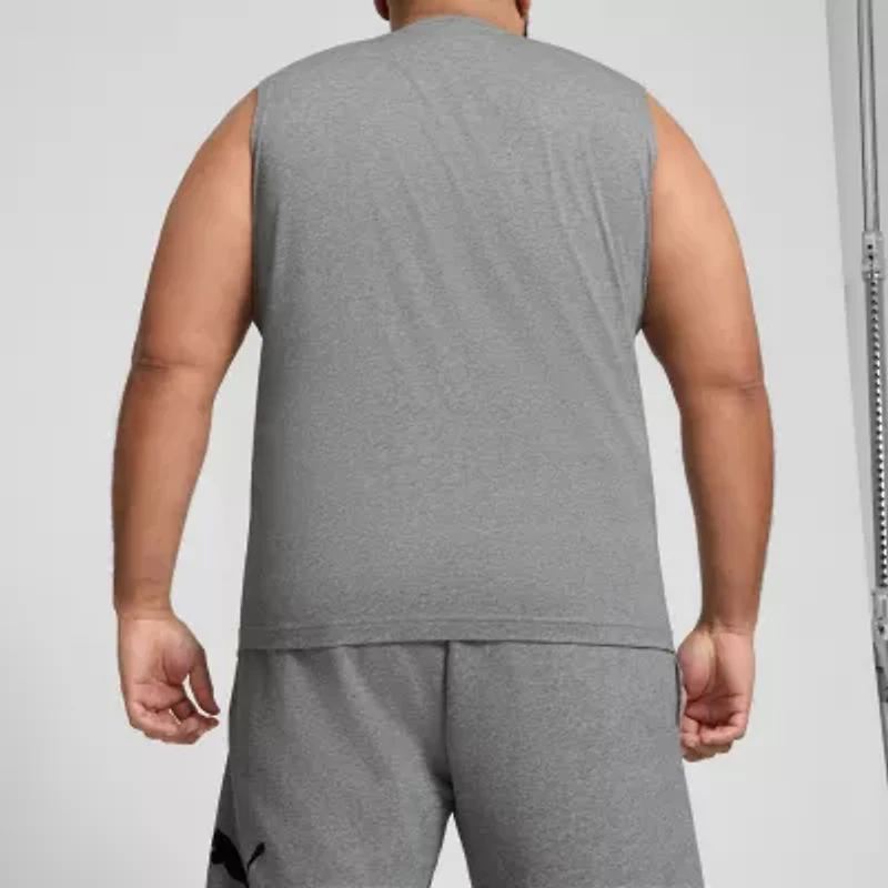 PUMA Mens Crew Neck Sleeveless Active Big and Tall Tank Top