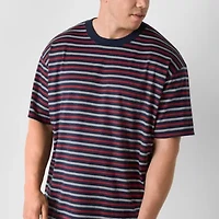 Arizona Mens Crew Neck Short Sleeve Regular Fit Big and Tall Graphic T-Shirt