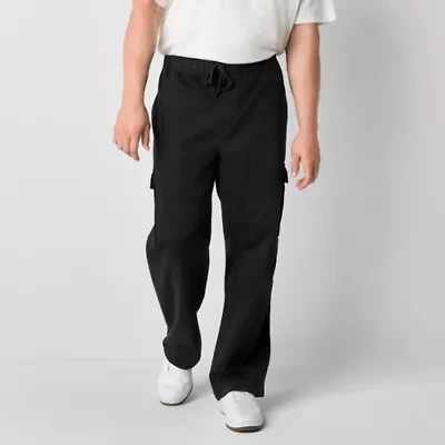 Arizona Mens Adjustable Waist Loose Fit Big and Tall Cargo Pant