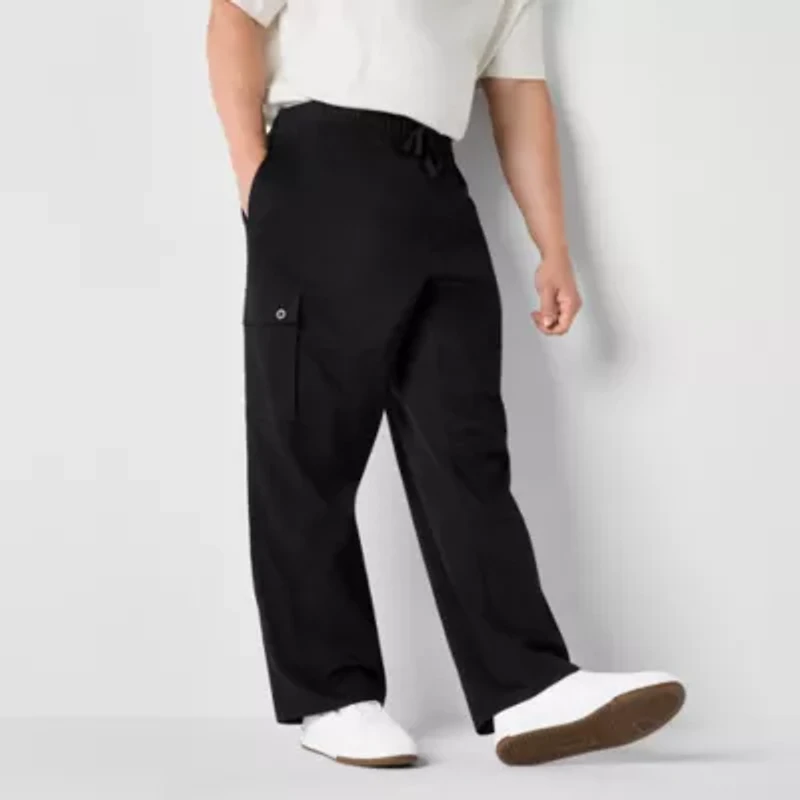 Arizona Mens Adjustable Waist Loose Fit Big and Tall Cargo Pant