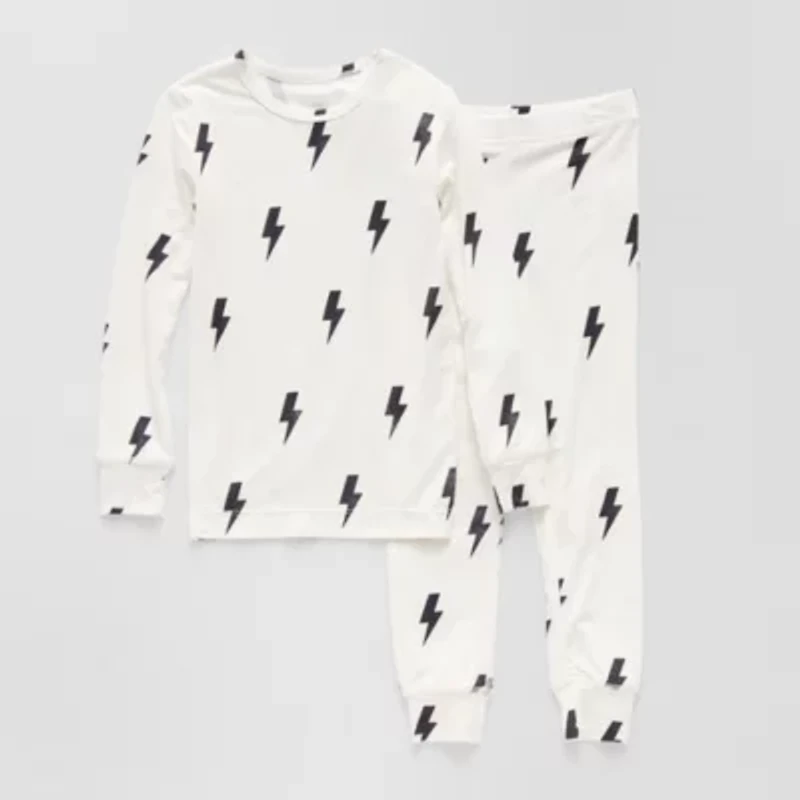 Grayson Little Toddler Unisex Crew Neck Long Sleeve 2-pc. Pajama Sets