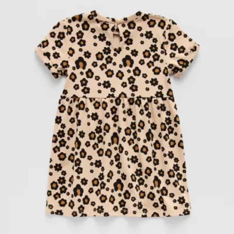 Okie Dokie Toddler & Little Girls Short Sleeve A-Line Dress