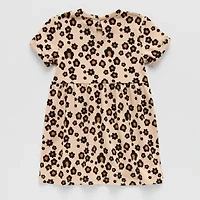 Okie Dokie Toddler & Little Girls Short Sleeve A-Line Dress