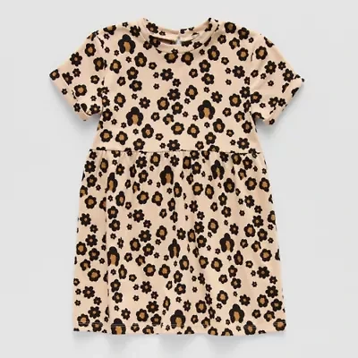 Okie Dokie Toddler & Little Girls Short Sleeve A-Line Dress