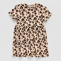 Okie Dokie Toddler & Little Girls Short Sleeve A-Line Dress