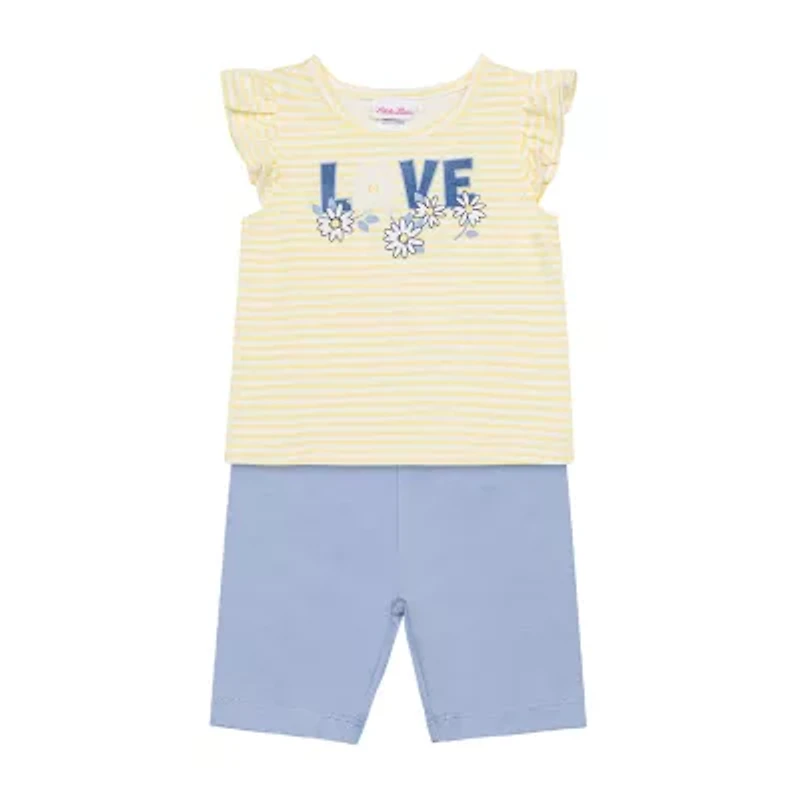 Little Lass Toddler Girls 4-pc. Short Set