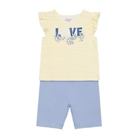 Little Lass Toddler Girls 4-pc. Short Set