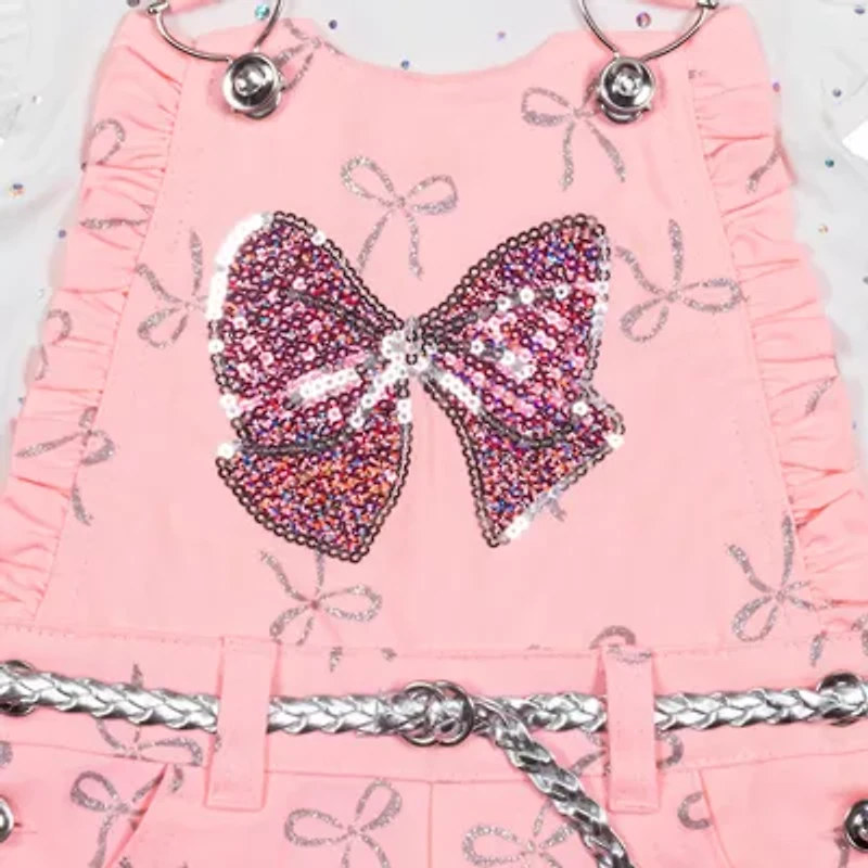 Little Lass Toddler Girls 3-pc. Shortall Set