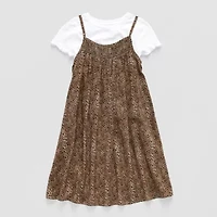 Thereabouts Little & Big Kid Girls Sleeveless Slip Dress