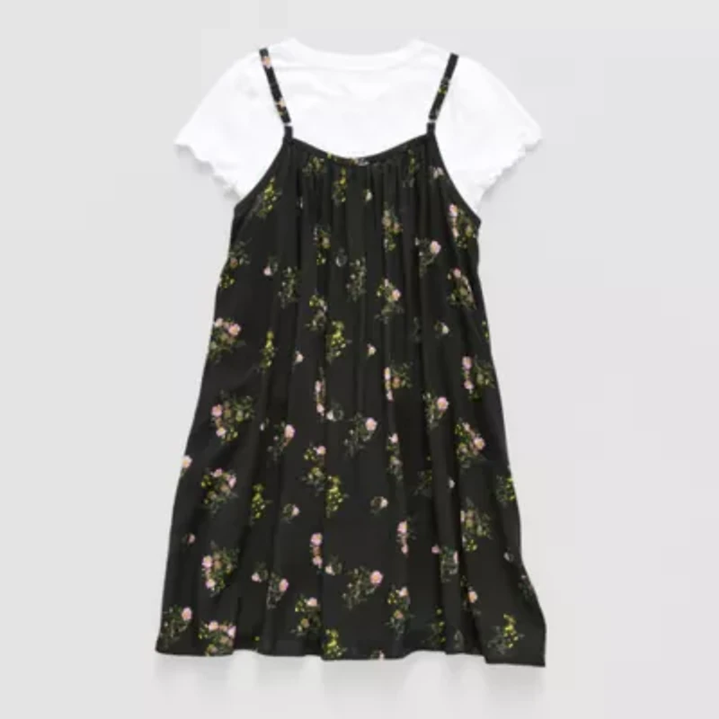 Thereabouts Little & Big Kid Girls Sleeveless Slip Dress
