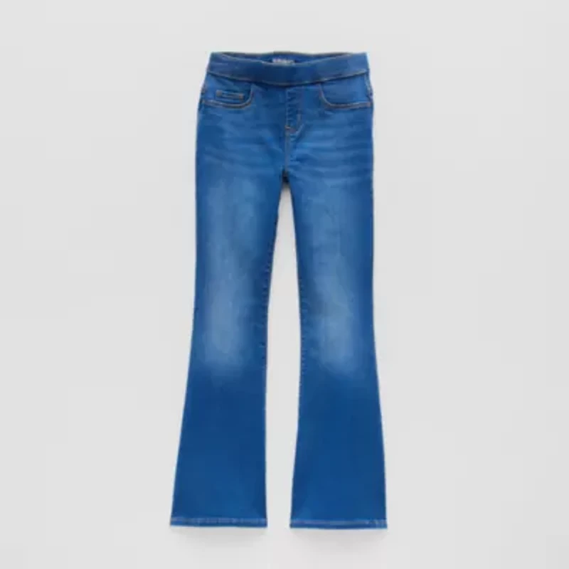 Thereabouts Little & Big Kid Girls Pull On Flare Leg Jean