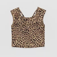 Xersion Little & Big Kid Girls Scoop Neck Short Sleeve Active Tank Top