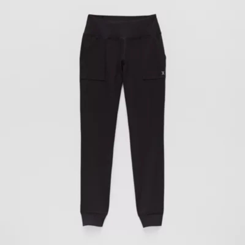 Xersion Performance Little & Big Kid Girls Stretch Fabric Cuffed Mid Rise Regular Fit Jogger Pant
