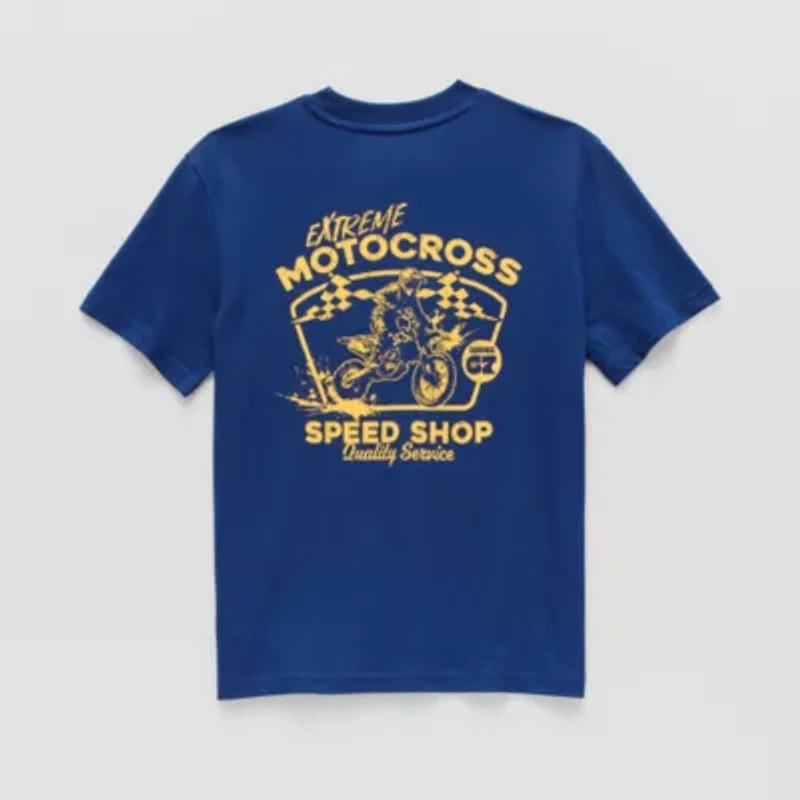 Thereabouts Little & Big Kid Boys Crew Neck Short Sleeve Oversized Graphic T-Shirt
