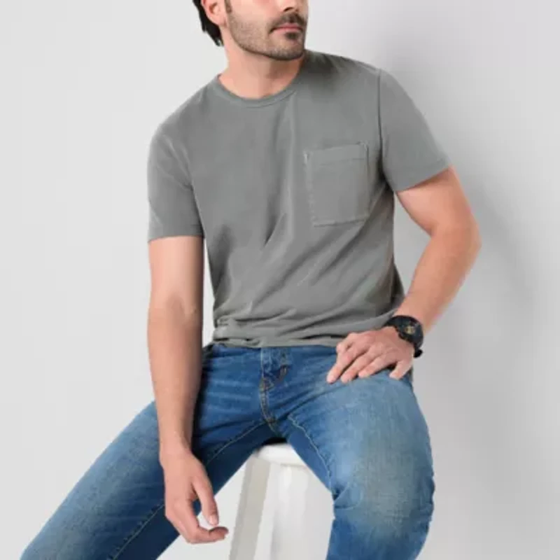 mutual weave Mens Crew Neck Short Sleeve T-Shirt