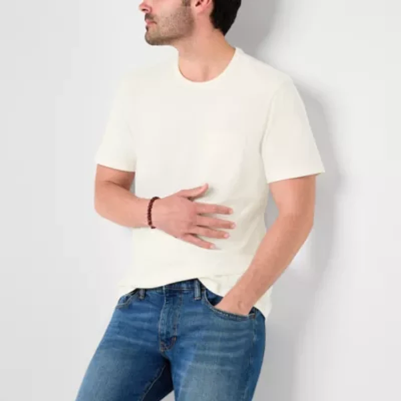 mutual weave Mens Crew Neck Short Sleeve T-Shirt