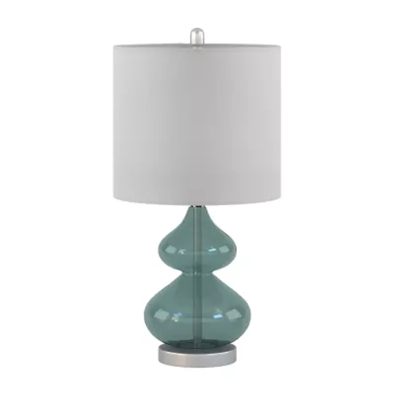 510 Design Ellipse Set of 2 Curved Glass Table Lamps