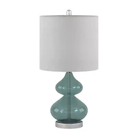 510 Design Ellipse Set of 2 Curved Glass Table Lamps