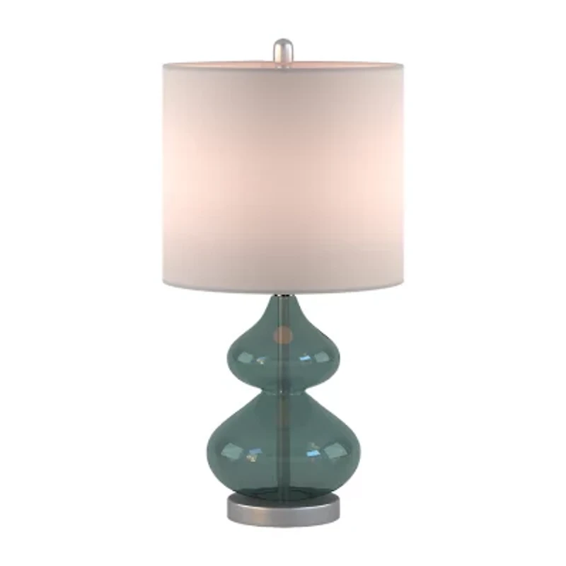 510 Design Ellipse Set of 2 Curved Glass Table Lamps