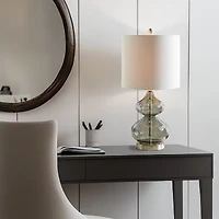510 Design Ellipse Set of 2 Curved Glass Table Lamps