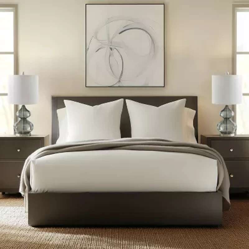 510 Design Ellipse Set of 2 Curved Glass Table Lamps