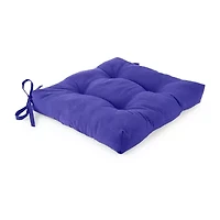 Turquoise Sun Solid Ink Patio Seat Cushion