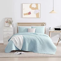 Swift Home Wrinkle Resistant Quilt Set