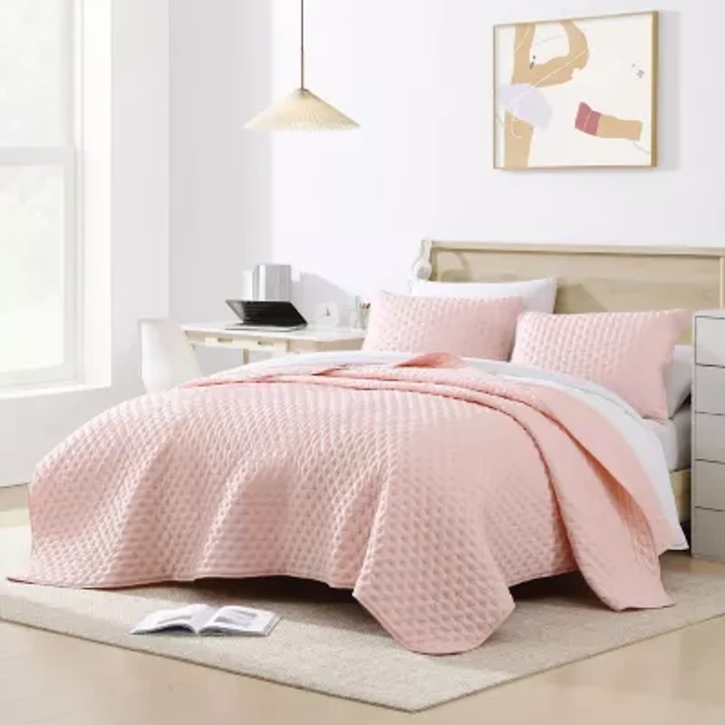 Swift Home Wrinkle Resistant Quilt Set