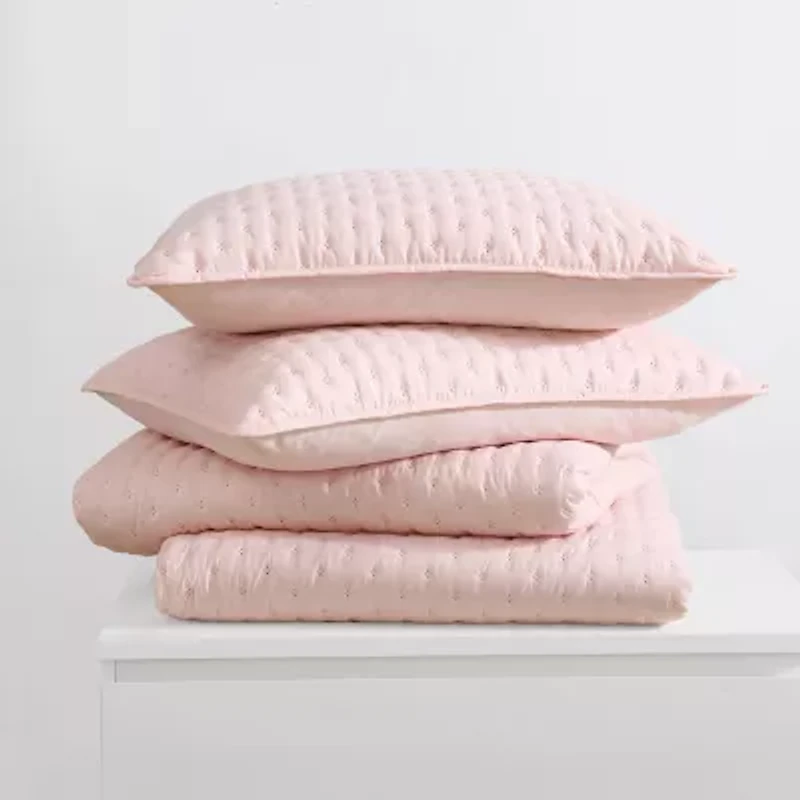 Swift Home Wrinkle Resistant Quilt Set