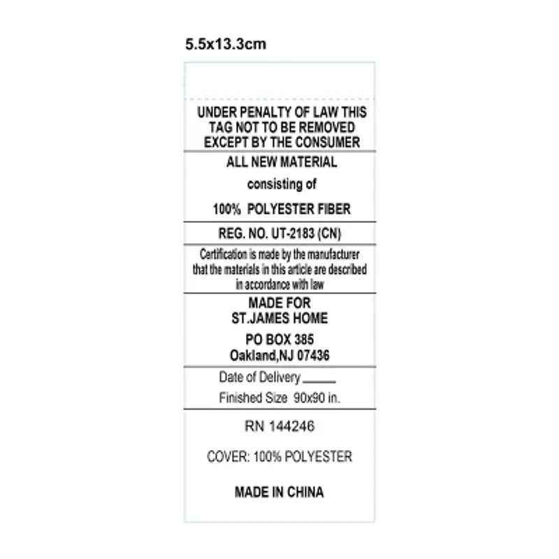 St James Home Subway Tile Stitch Down Alternative Blanket