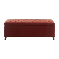 Madison Park Sasha Tufted Top Storage Bench