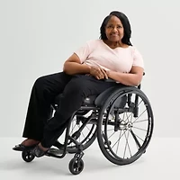 Liz Claiborne Lisa Adaptive Womens Plus Easy-on + Easy-off Pull-On Pant