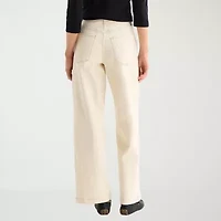 St. John's Bay Womens Tall High Rise Wide Leg Jean