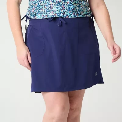 Free Country Womens Plus Swim Skirt