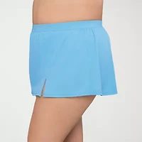 Sonnet Shores Womens Comfort Waistband Plus Swim Skirt
